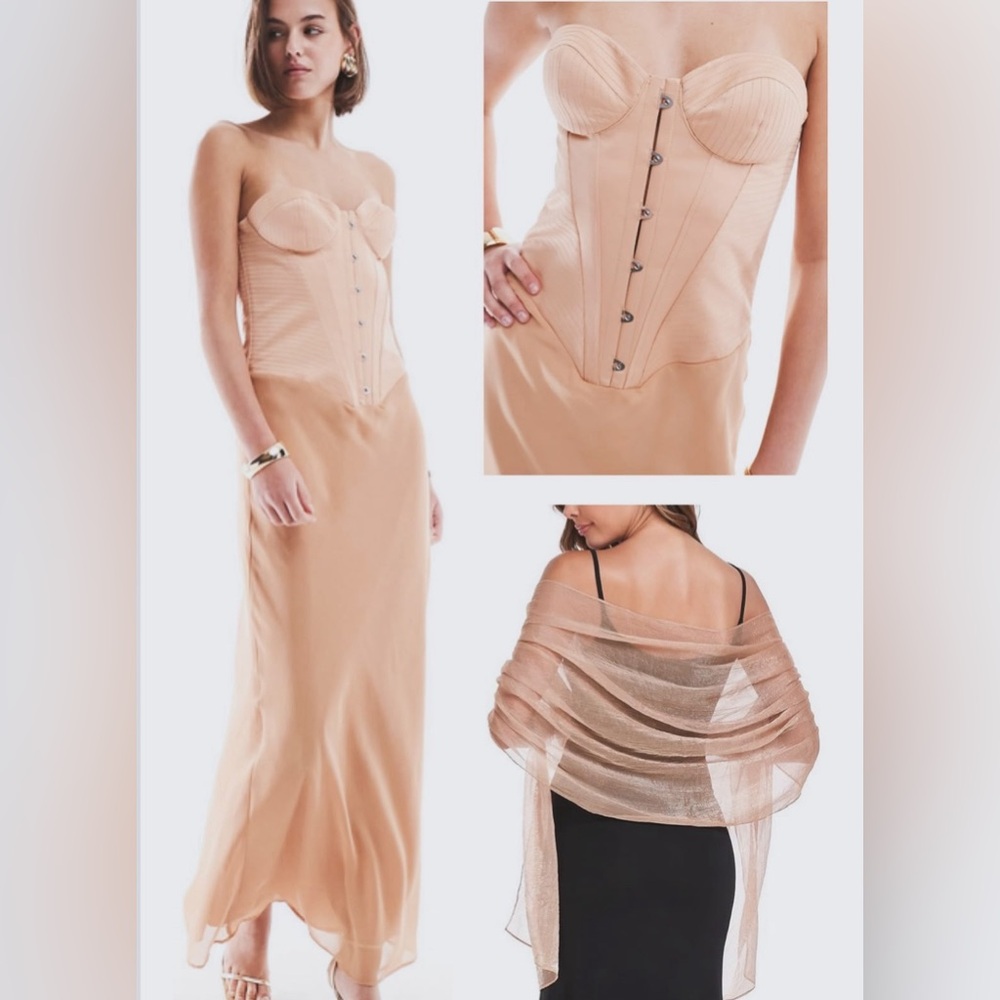 ASOS peach dress